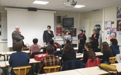 M. le Recteur en visite au lycée Bellevue